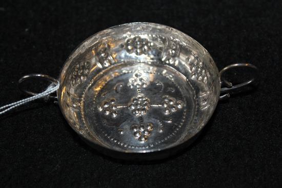 19th Century silver porringer